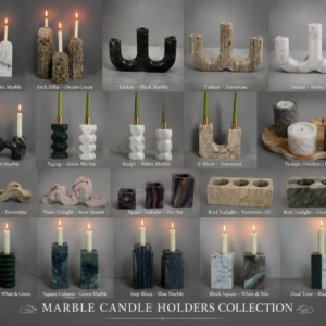 Marble Candle Holders Collection