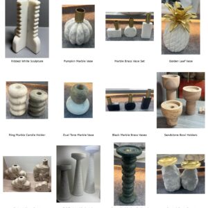 Marble Candle Holders Collection