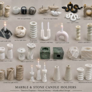 Marble Candle Holders Collection