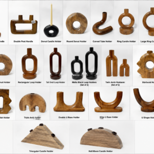 Wooden Candle Holders Collection